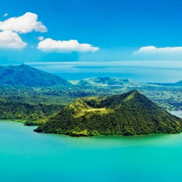 Aerial view Taal Volcano